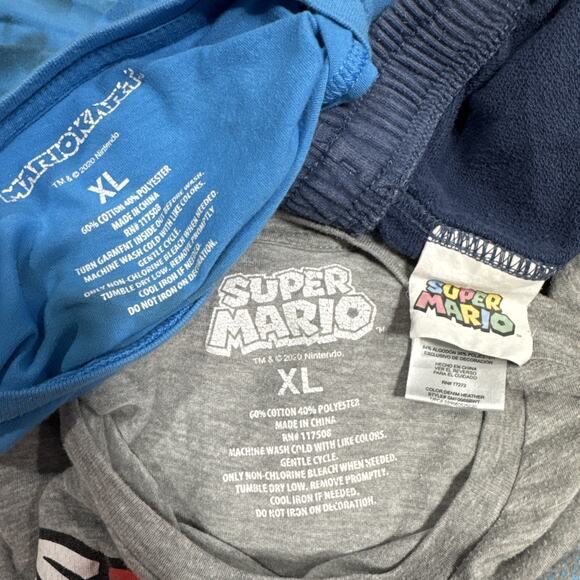 Super Mario Bros T-Shirts & Shorts Youth Boys XL-2XL (16-18) Nintendo Game Lot 3 - Picture 10 of 11